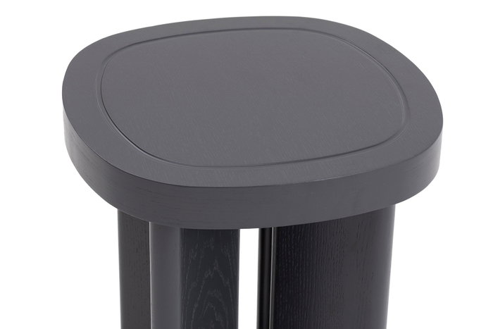 Hanah Home Mesa Auxiliar Gris 42x49x42 cm MDF Patas Madera